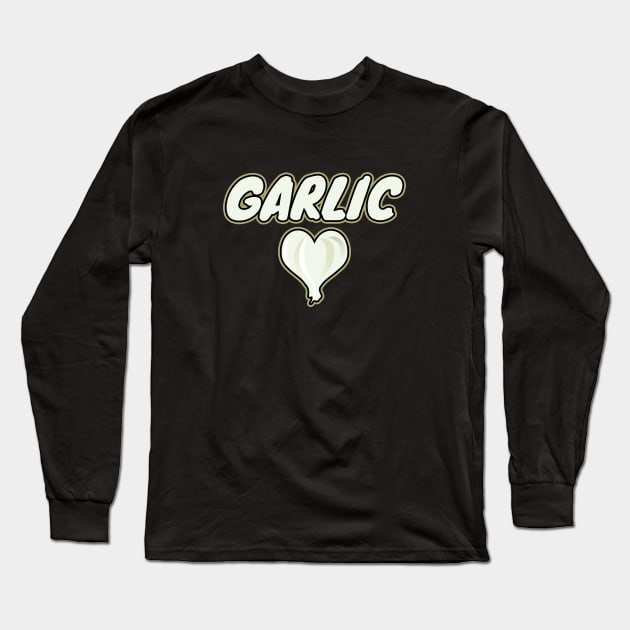 Garlic Long Sleeve T-Shirt by LunaMay